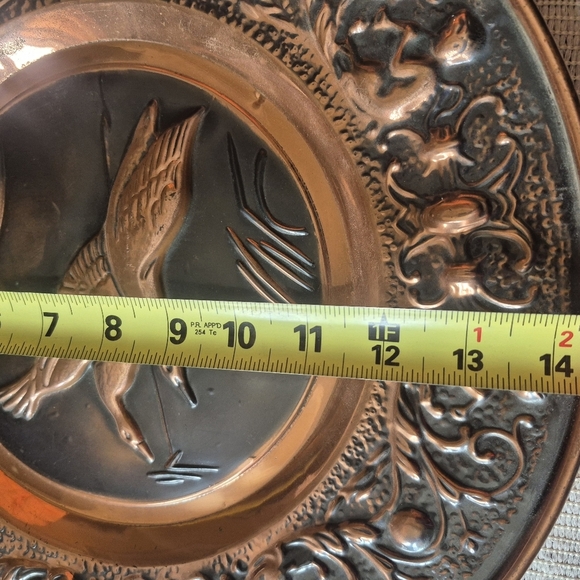 Antique Cottage Core copper plate hand engraved - Picture 6 of 6